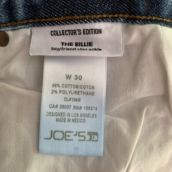 Joe’s boyfriend slim ankle jeans. Size 30 - Picture 3 of 16